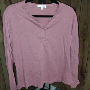 0103 - NWOT Daily Thread Mauve Long Sleeve T-Shirt (XL)